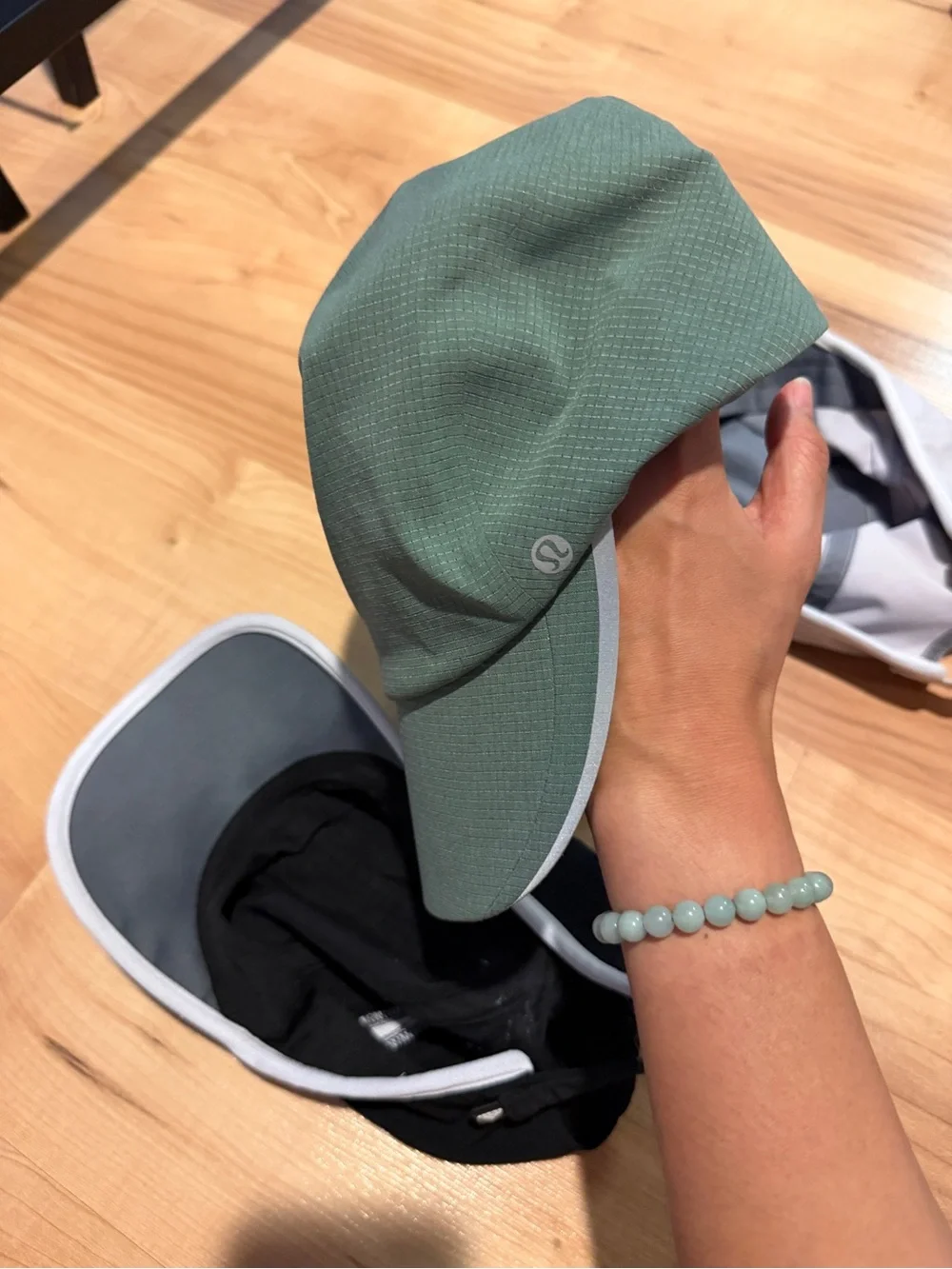 adidas, lululemon 3-Pack Sport Baseball Caps - Black, Green, Whiteboard